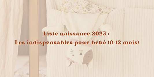 Liste naissance 2025 : les indispensables pour bébé (0-12 mois)