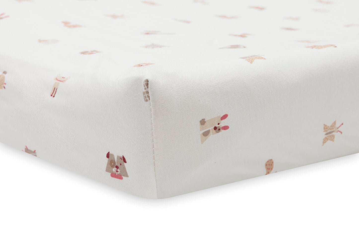 Housse matelas à langer Jersey - Animals Friends