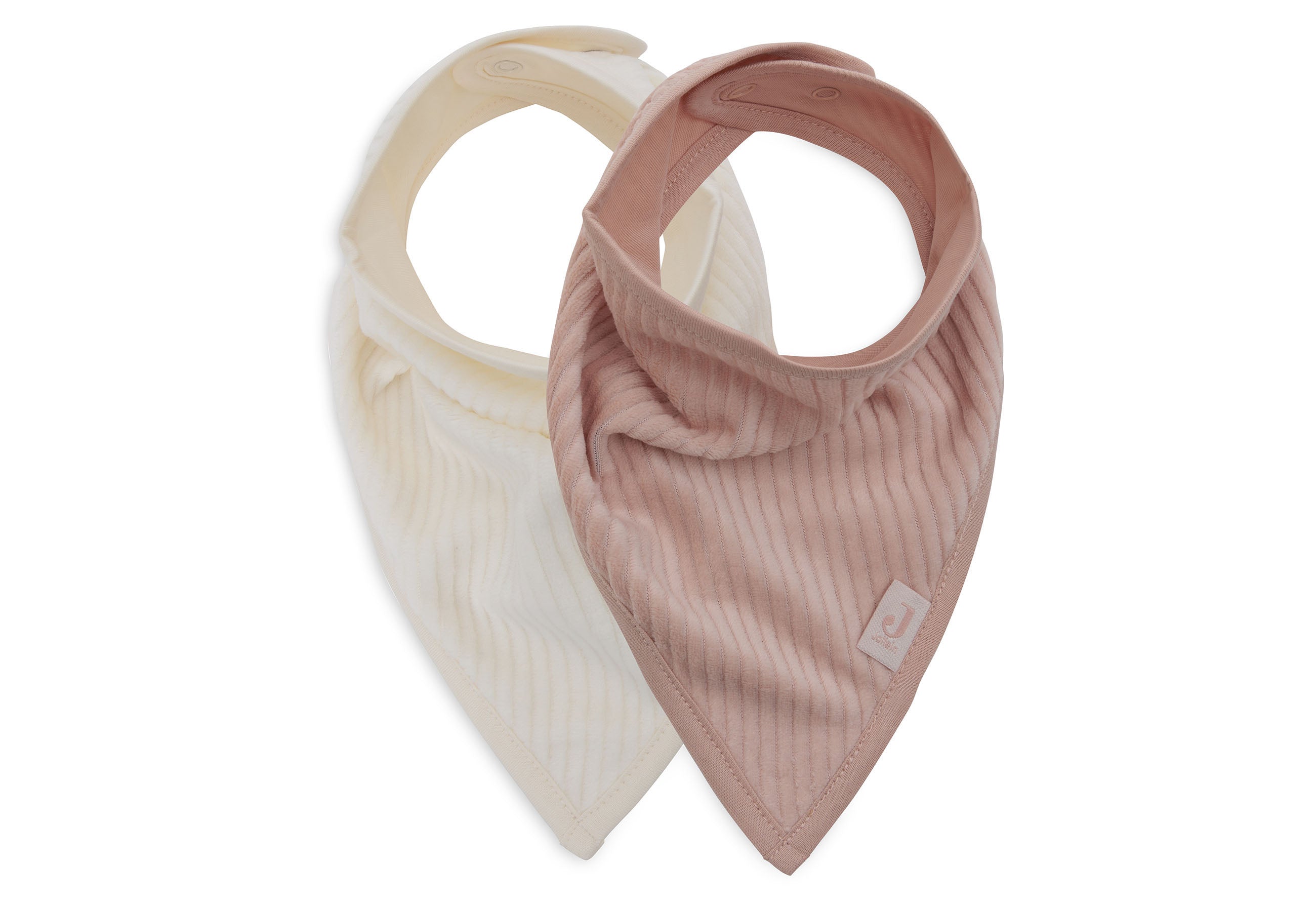 Bavoir Bandana Velvet Wild Rose Ivory Tutute Et Gribouillis bavoir-bandana-velvet-wild-rose-ivory-tutute-et-gribouillis