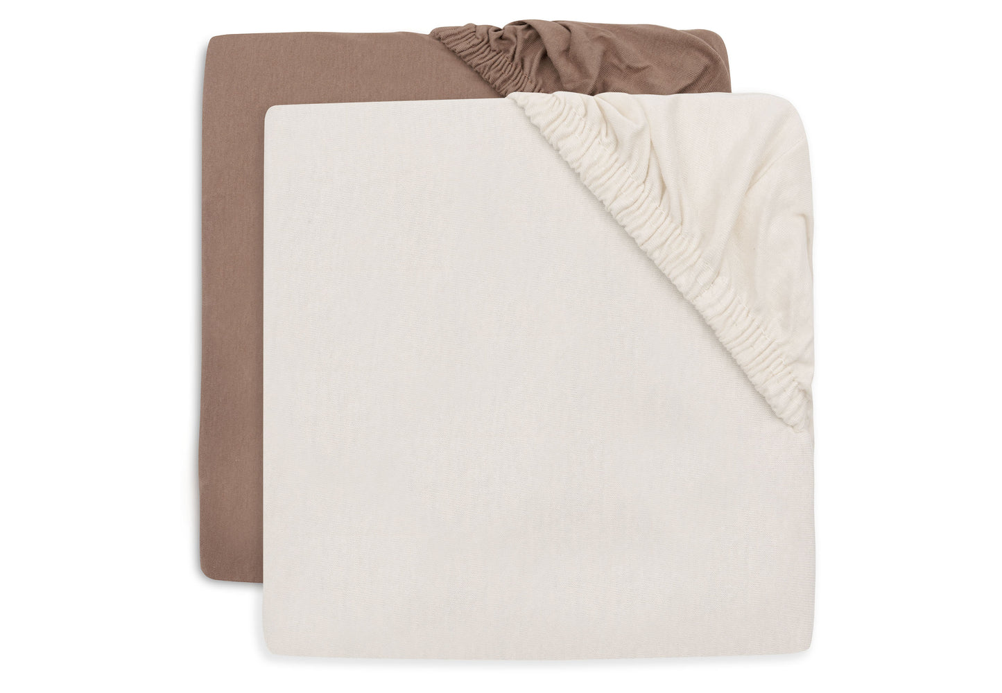 Drap-housse - Milky Coffee / Ivory - 60x120 ( Lot de 2 )