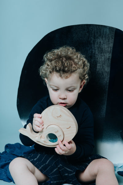 Puzzle sensoriel - Whale and baby
