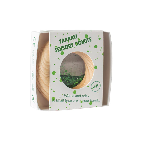 donut sensoriel vert
