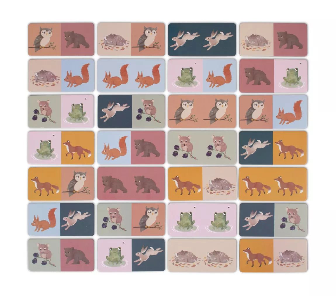 Jeu Domino - 28 pièces - Animaux nordiques