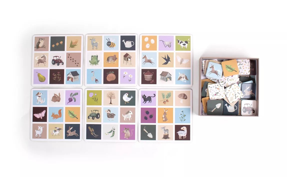 Jeu loto des images - A la ferme