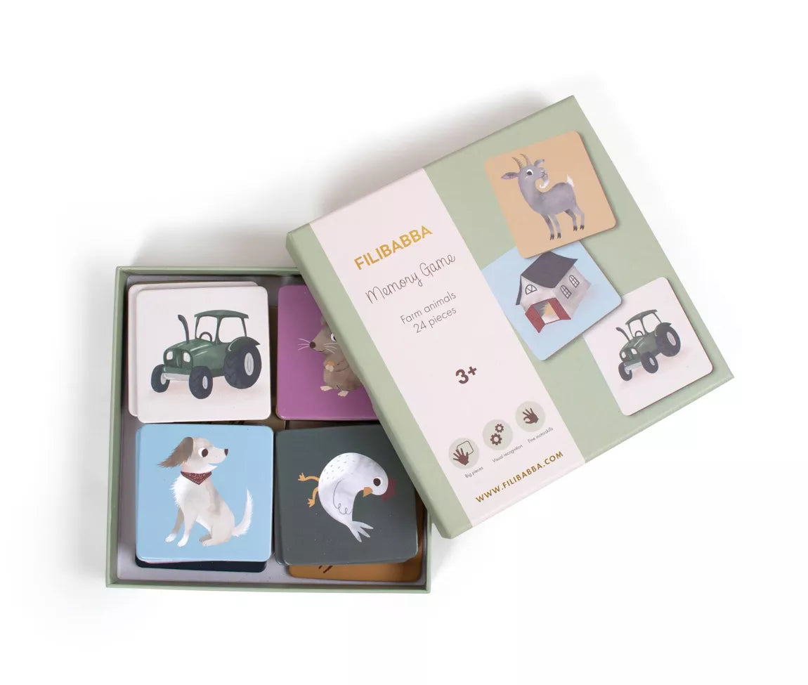 Jeu Memory - 24 pièces - Animaux de la ferme