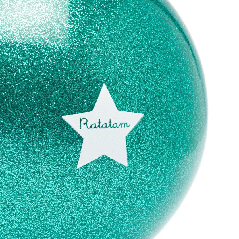 Ballon pailleté - Vert - 10 cm