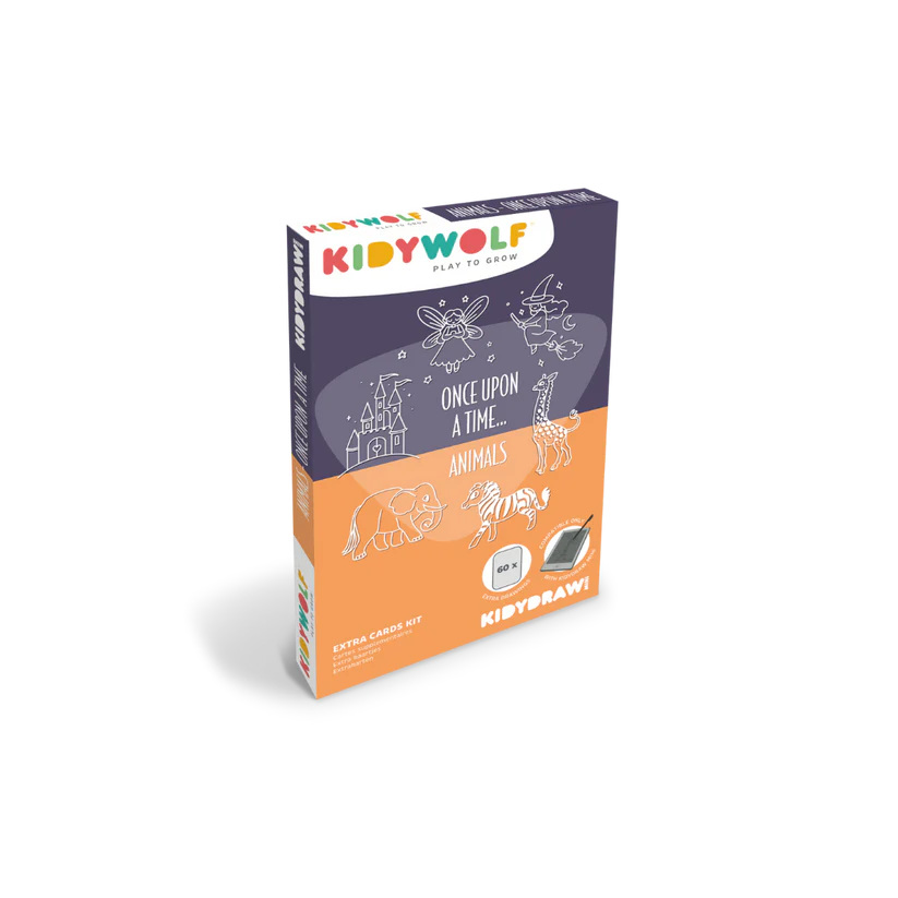 Cartes supplémentaires KIDYDRAW MINI - Thèmes "Il était une fois et Animaux"
