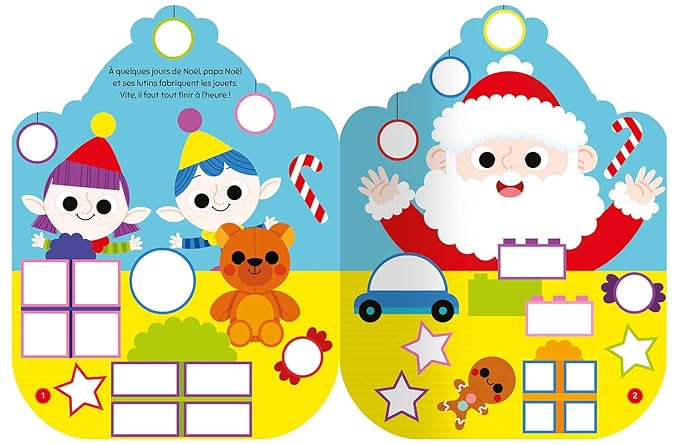 Gommettes formes - L'aventure de Papa Noël