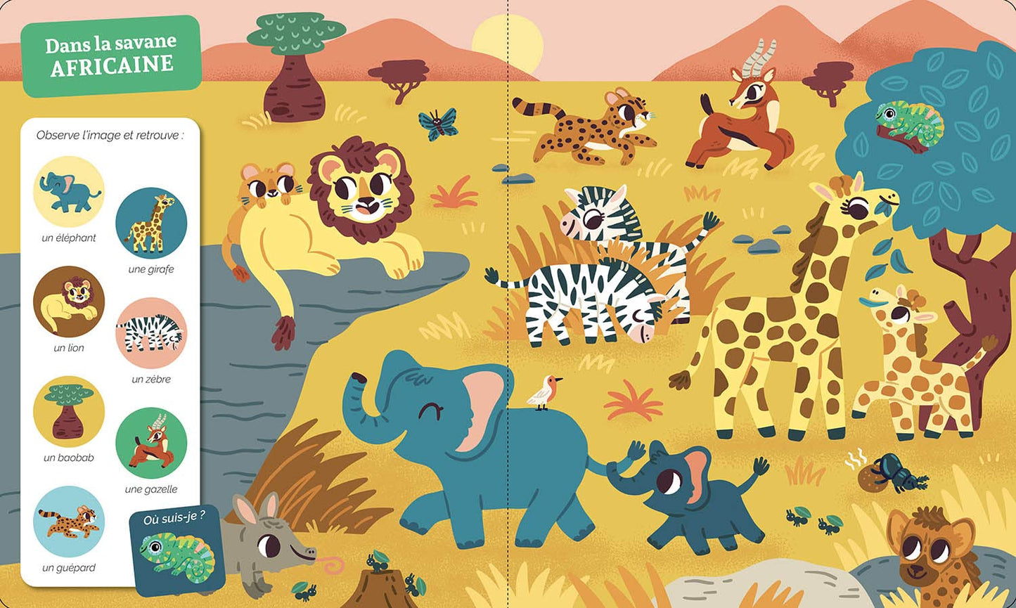 Cherche et Trouve des tout petits - Jungle et Savane