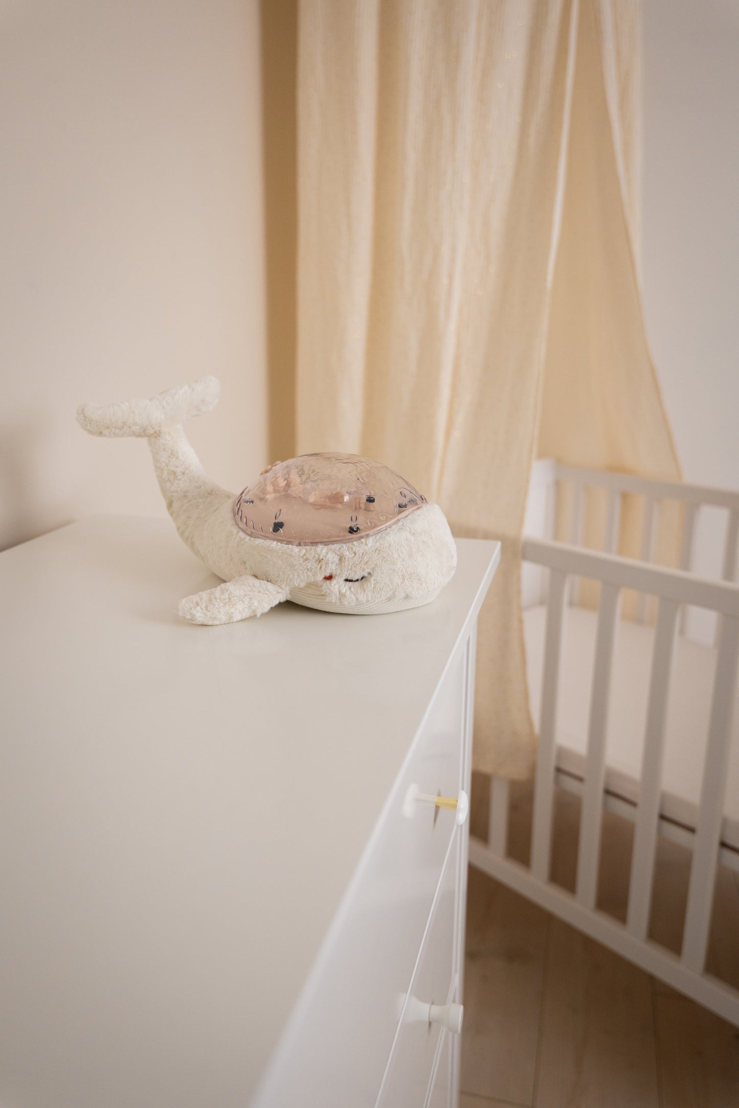 Veilleuse musicale projecteur - Baleine Blanche