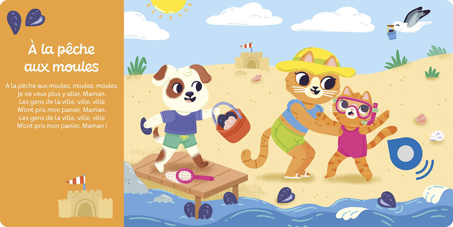 Livre sonore - Mes comptines des vacances