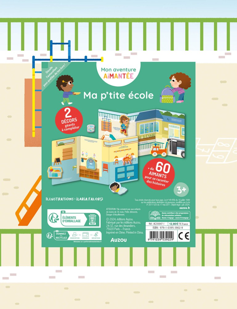 Jeu magnétique - Mon aventure aimantée - Ma p'tite école