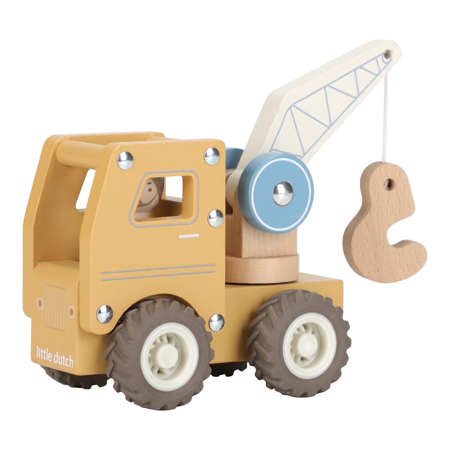 Camion grue en bois