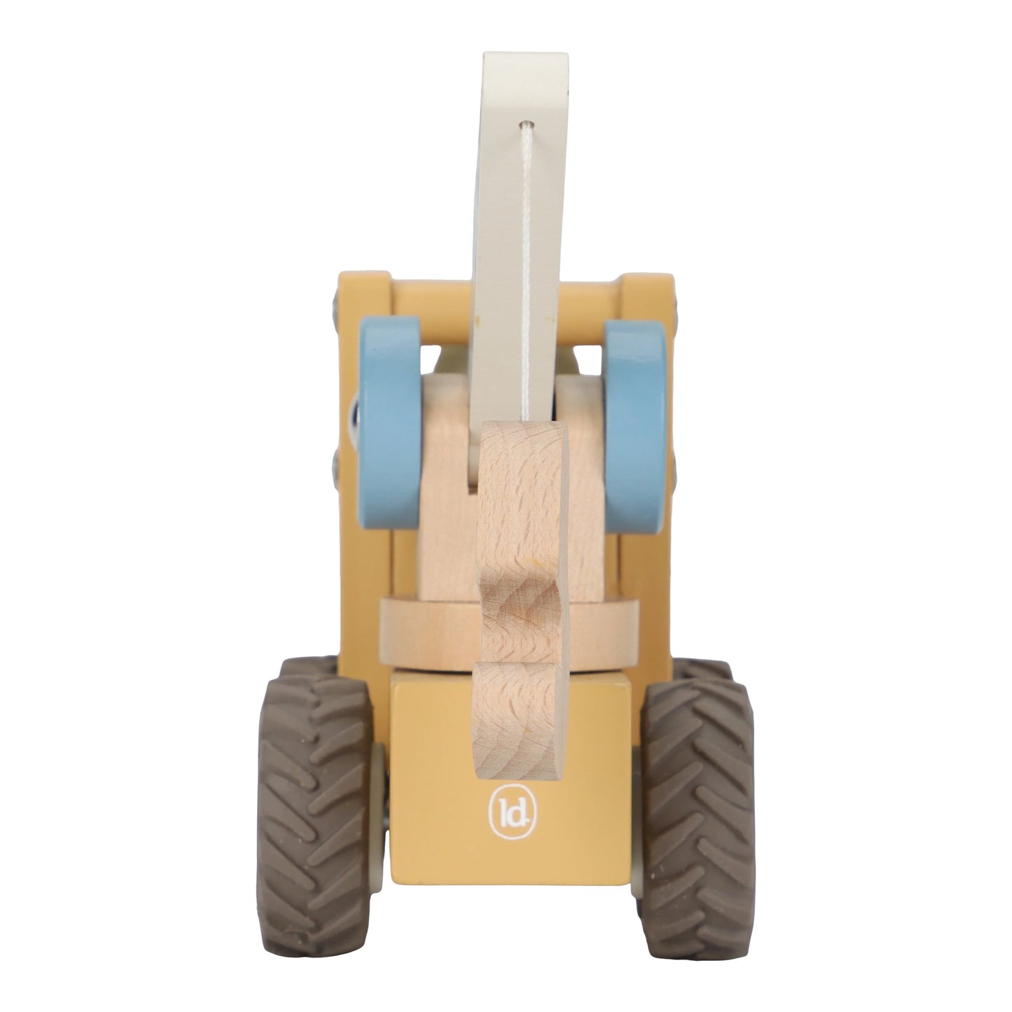 Camion grue en bois