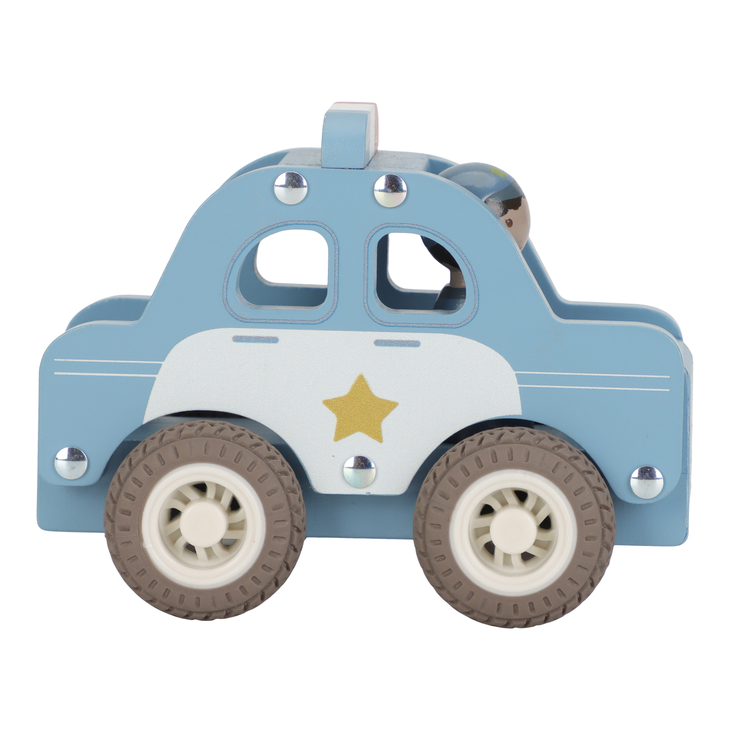 Voiture de police en bois