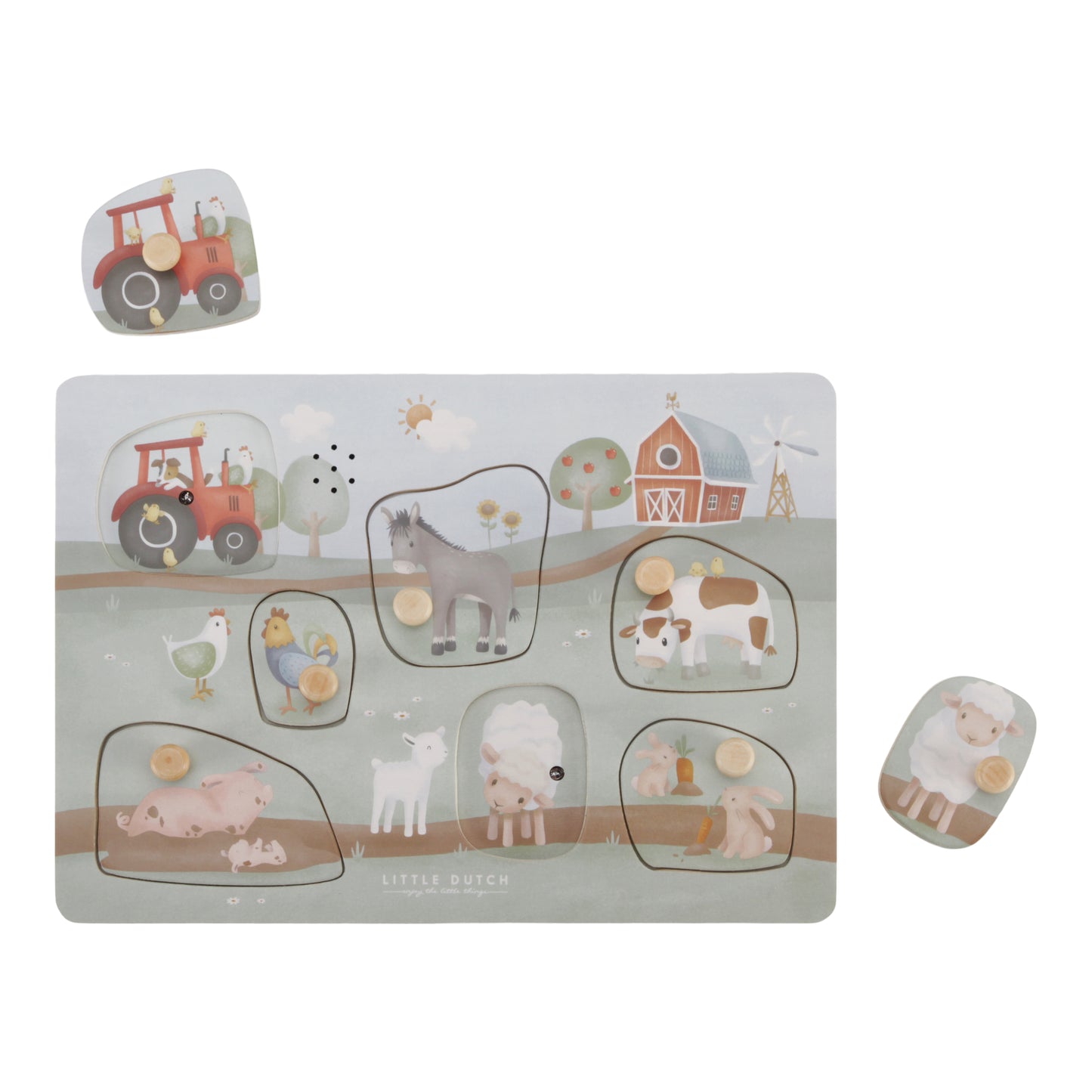 Puzzle sonore en bois - Little Farm