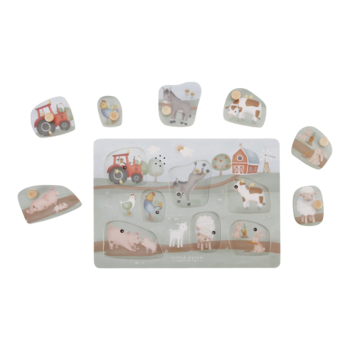 Puzzle sonore en bois - Little Farm