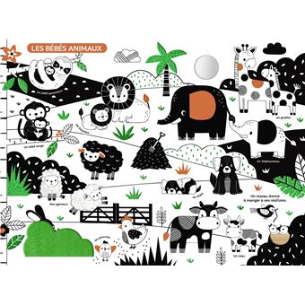 Mon très grand livre d'éveil en noir et blanc