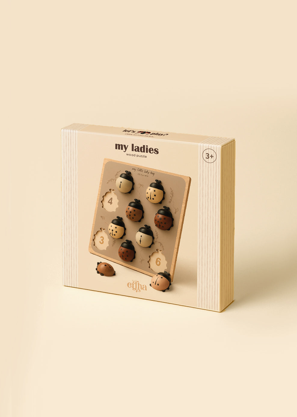 Puzzle en bois – Coccinelles à compter