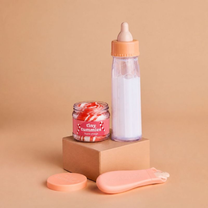 Coffret Biberon et Petit pot magique pour poupée – Noël – Sucre d'orge, vue 3