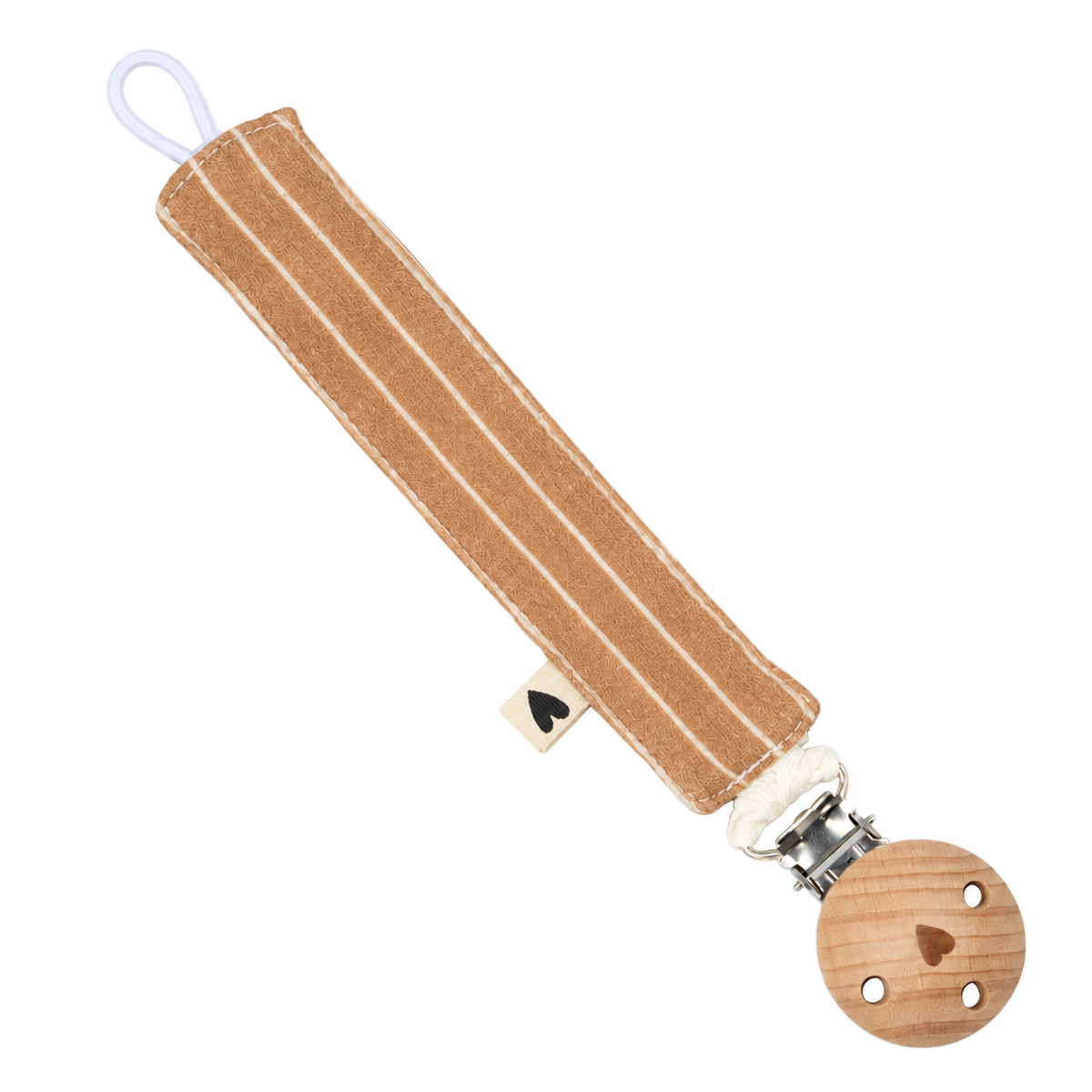 Attache tétine - Fines rayures