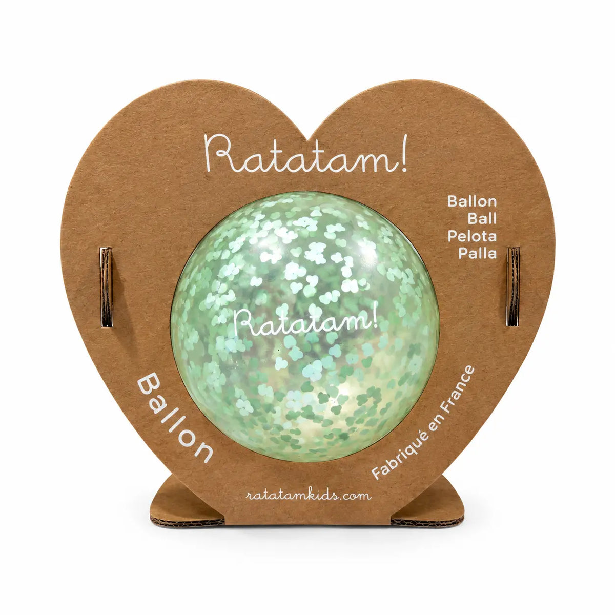 Ballon Mini Coeur - 10 cm - Vert