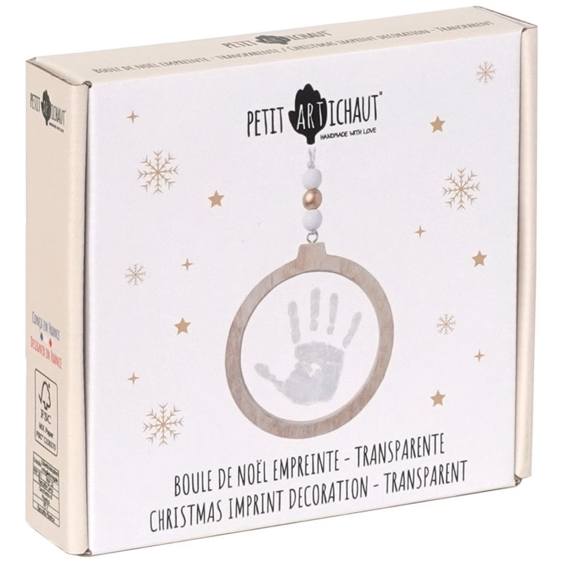 Boule de Noël empreinte – Transparente, vue 8