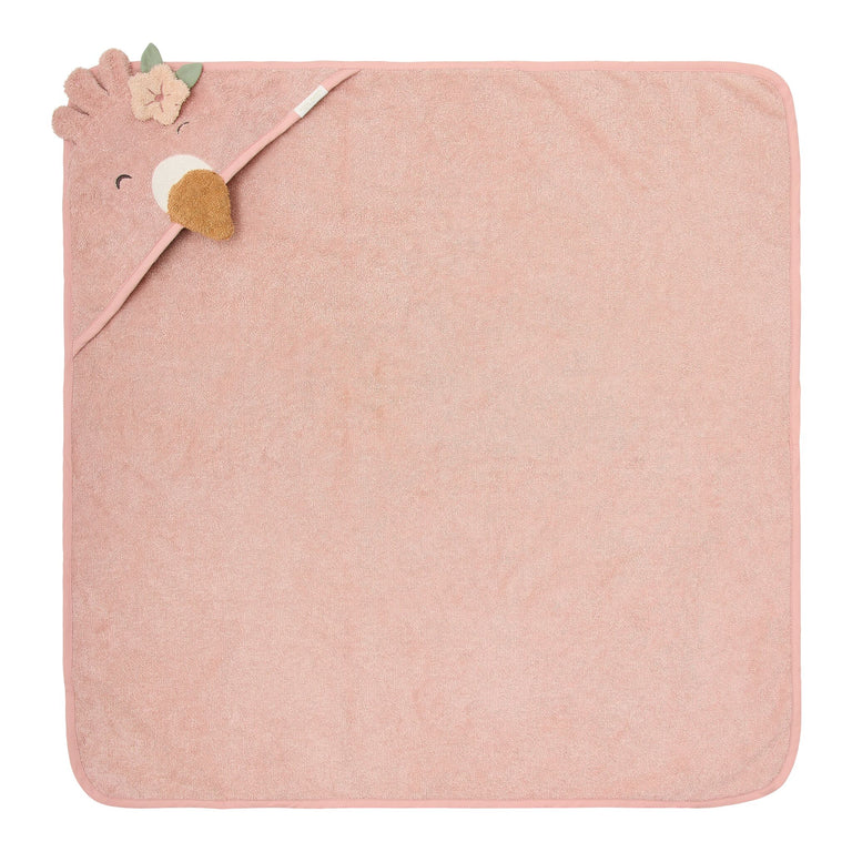 Cape de bain - Flamant Rose - 100 x 100 cm