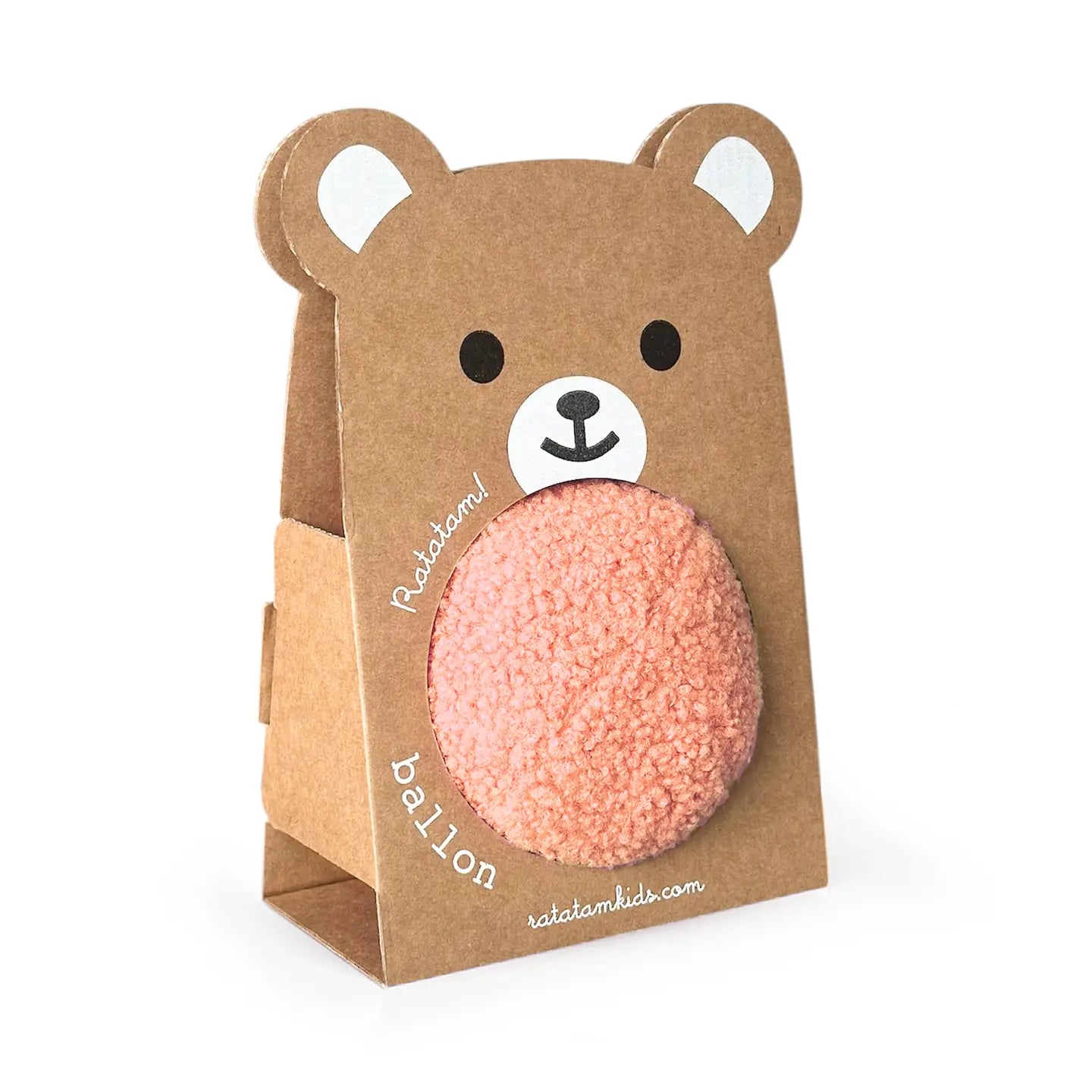 Ballon peluche - Corail - 12 cm
