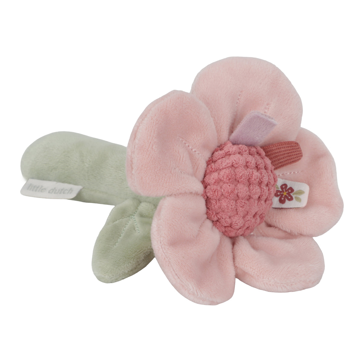 hochet peluche fleur