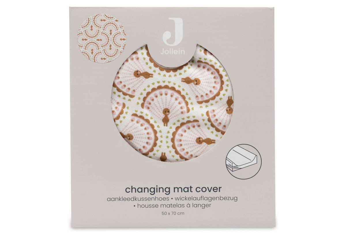 Housse matelas à langer Jersey - Soft Plumes