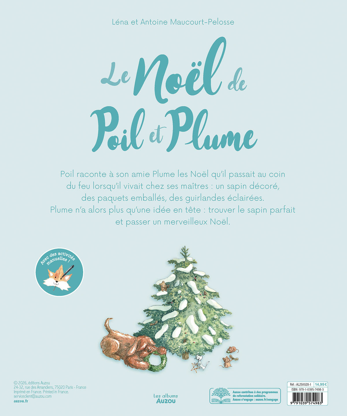 Livre – Le Noël de Plume et Poil, vue 4
