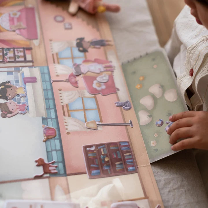 Livre d'activités avec stickers réutilisables - Rosa's house