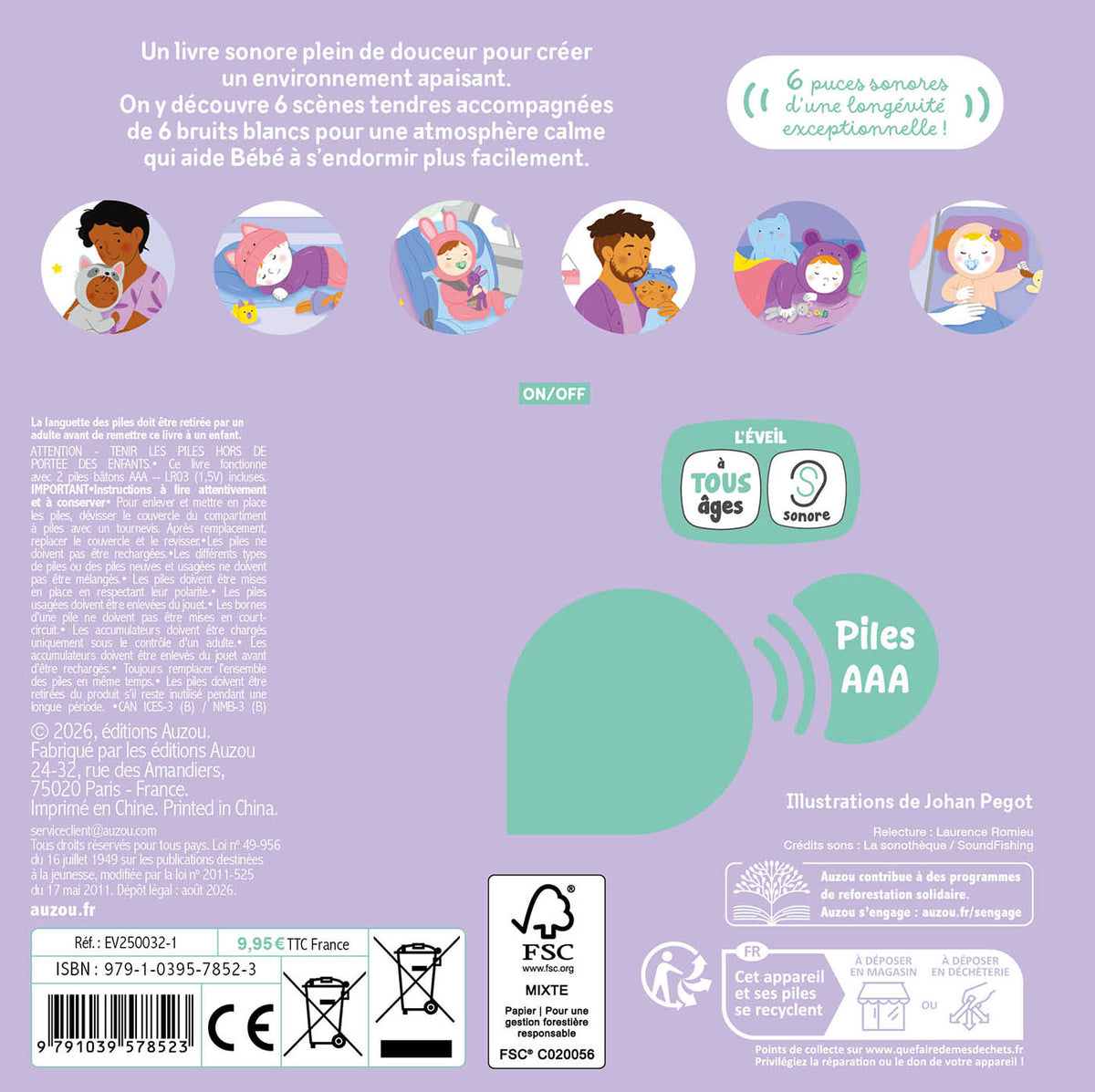 Livre sonore – Dors mon bébé