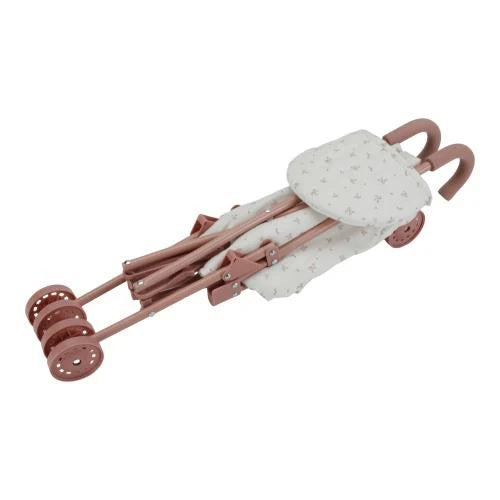 Poussette pour poupée - Rose Fleuri