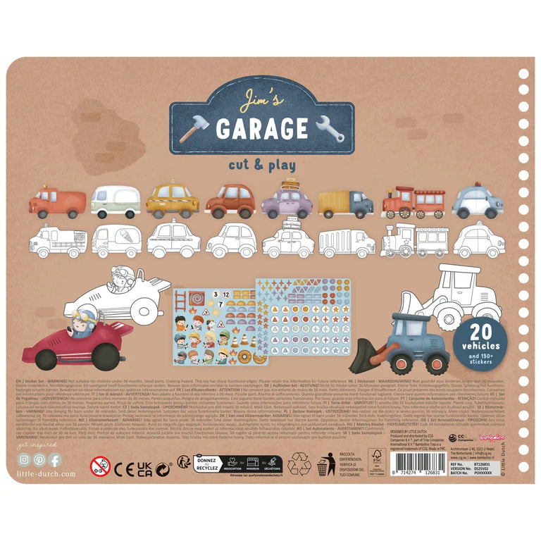 Livre de découpage avec ciseaux - Jim