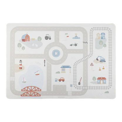 Tapis de jeu avec circuit voiture