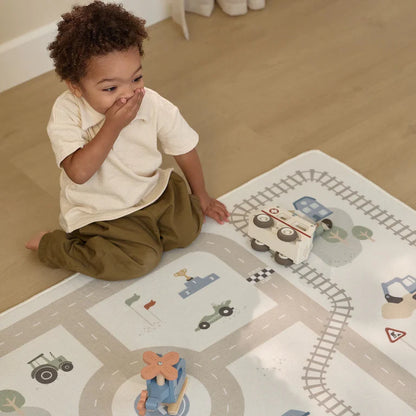 Tapis de jeu avec circuit voiture