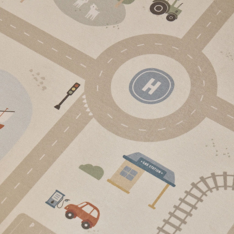 Tapis de jeu avec circuit voiture