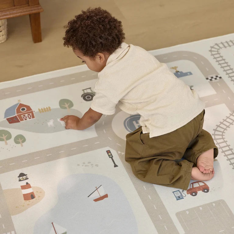 Tapis de jeu avec circuit voiture