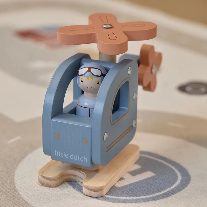 Hélicoptère en bois