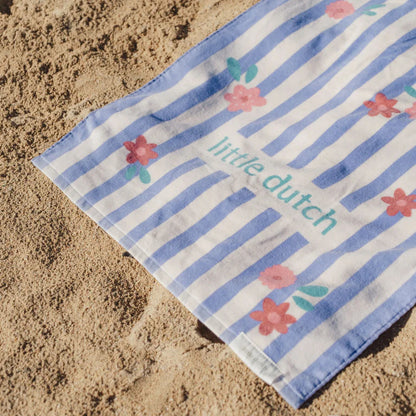 Serviette de plage - Rayures violettes