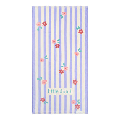 Serviette de plage - Rayures violettes