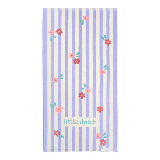 Serviette de plage - Rayures violettes
