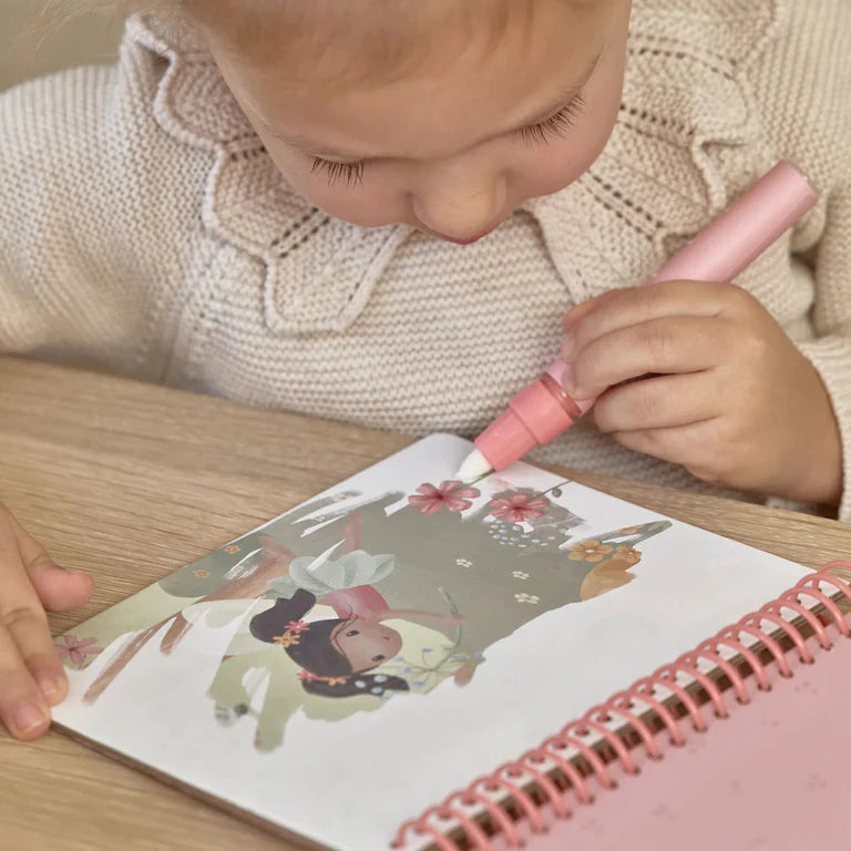 Cahier de coloriage magique à l'eau Rosa - Fairy Garden