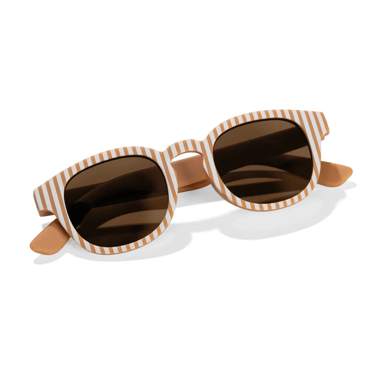 Lunettes de soleil - Rayures Caramel