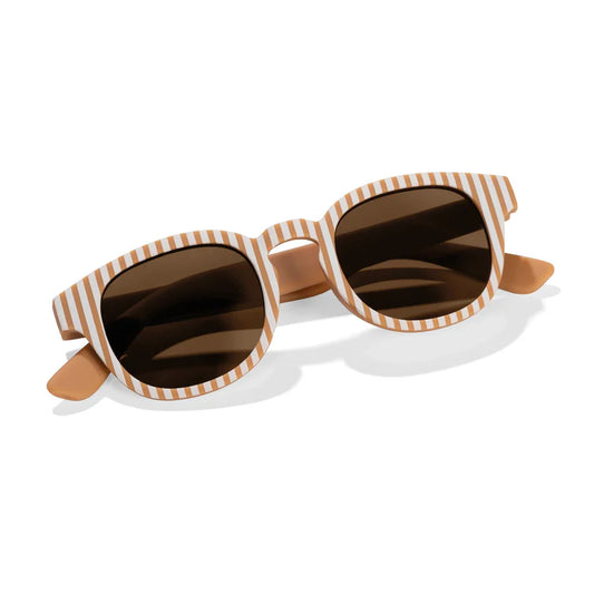 Lunettes de soleil - Rayures Caramel