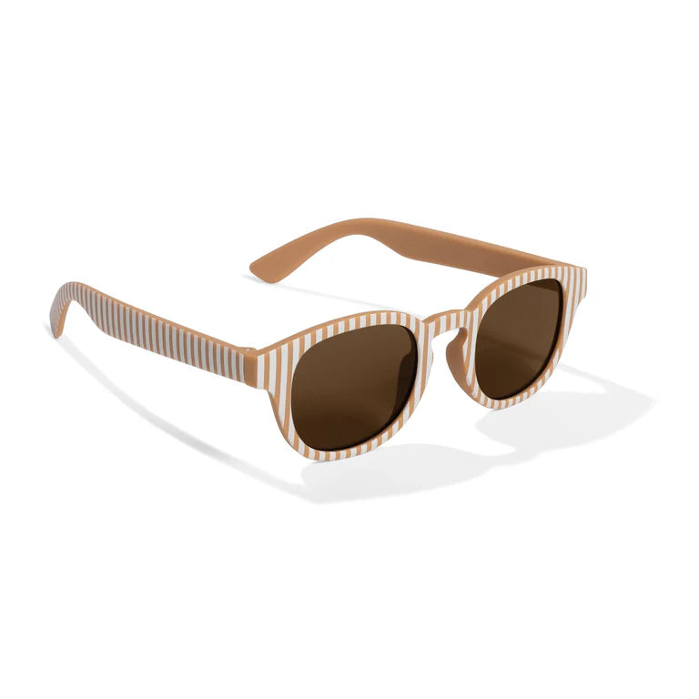 Lunettes de soleil - Rayures Caramel