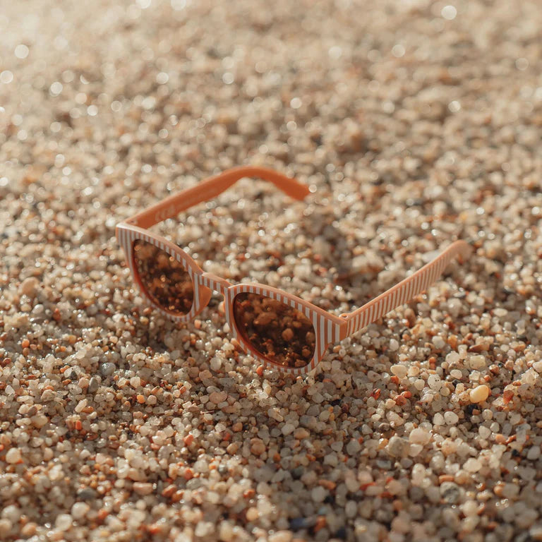 Lunettes de soleil - Rayures Caramel
