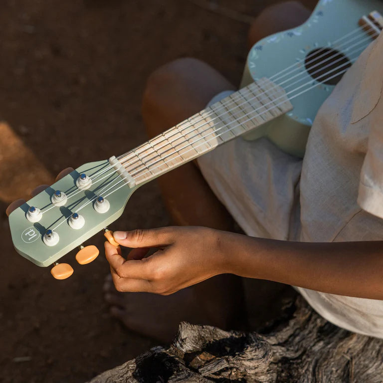 Guitare en bois Verte - Safari Friends